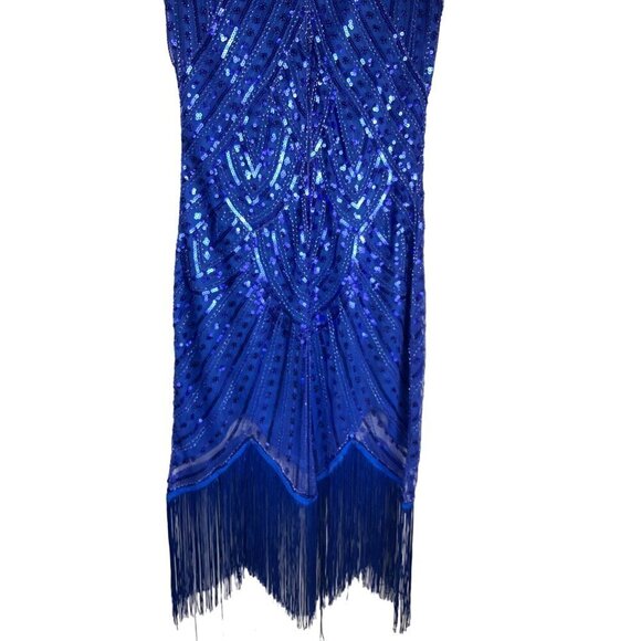 Fundaisy sequined long cocktail dress large - Picture 8 of 15